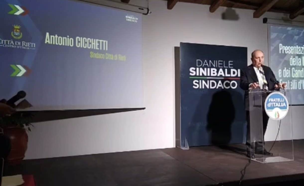 Sindaco di Rieti presenta i candidati di Fdi Sindaco di Rieti presenta i candidati di Fdi