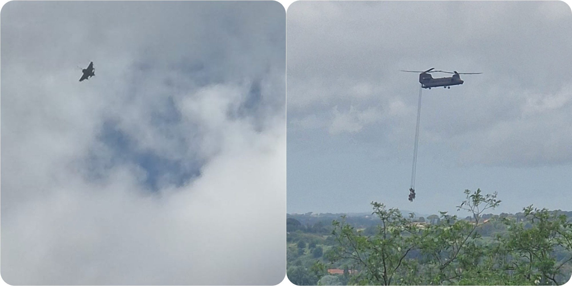 Roma, aerei militari a bassa quota nei cieli della capitale perché e