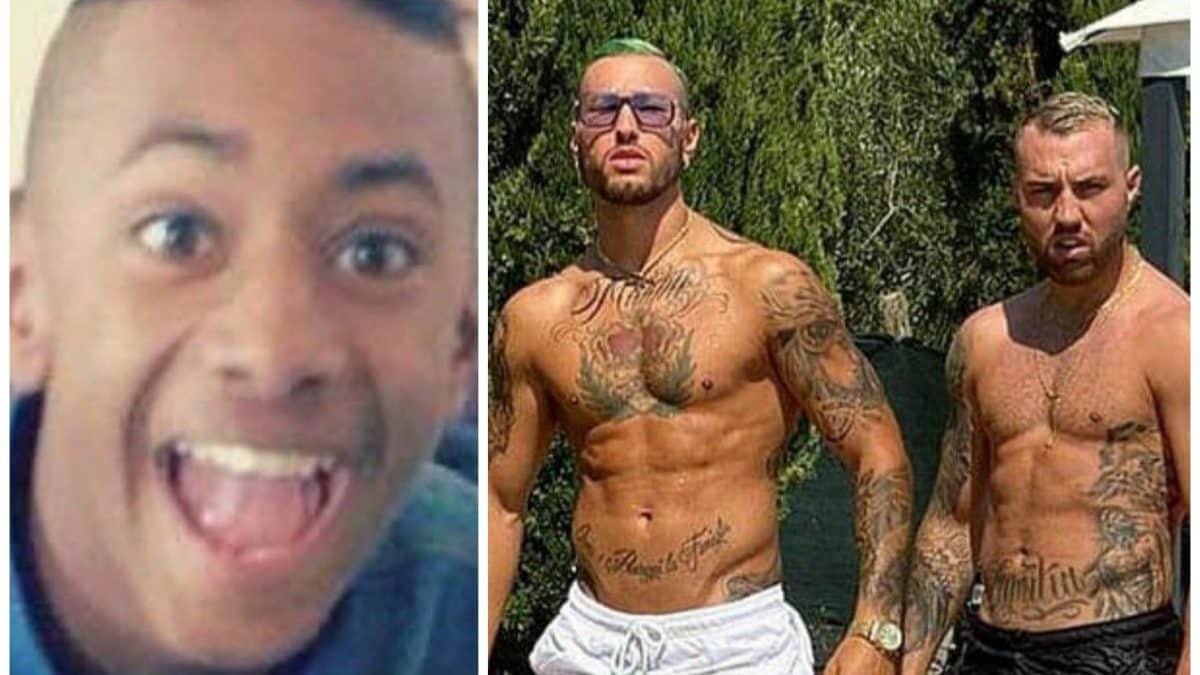 A sinistra Willy Monteiro Duarte, a destra Marco e Gabriele Bianchi