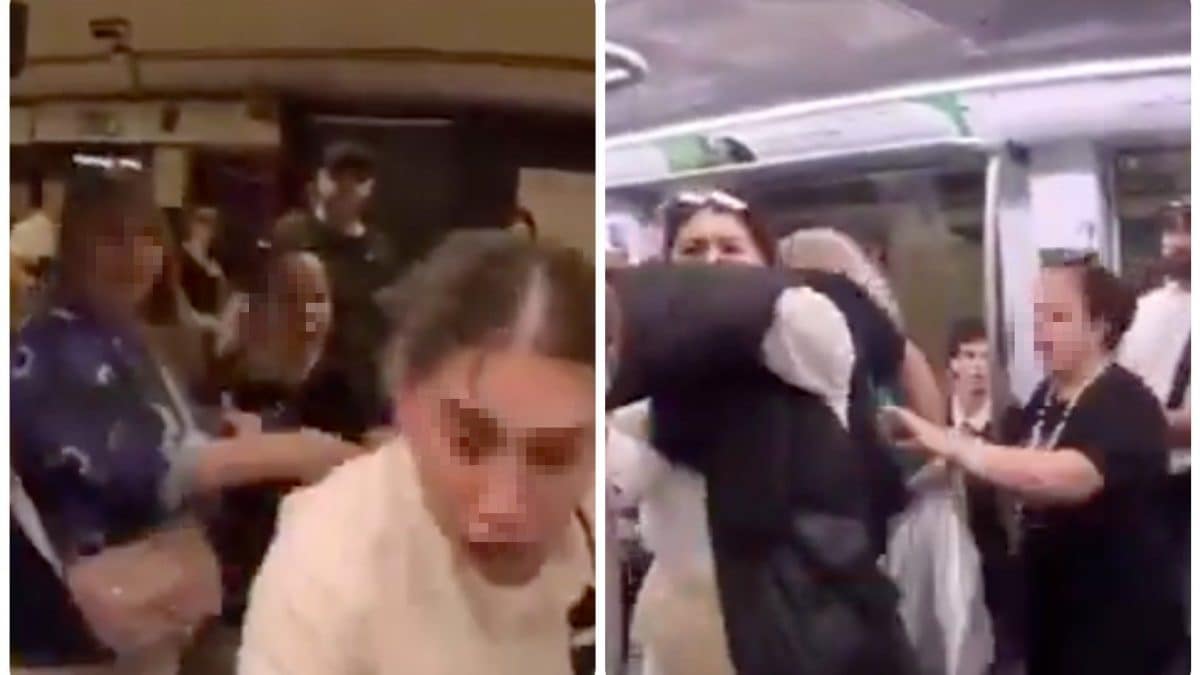 Frame del video delle borseggiatrici aggredite nella metro al Colosseo (Welcome to Favelas)