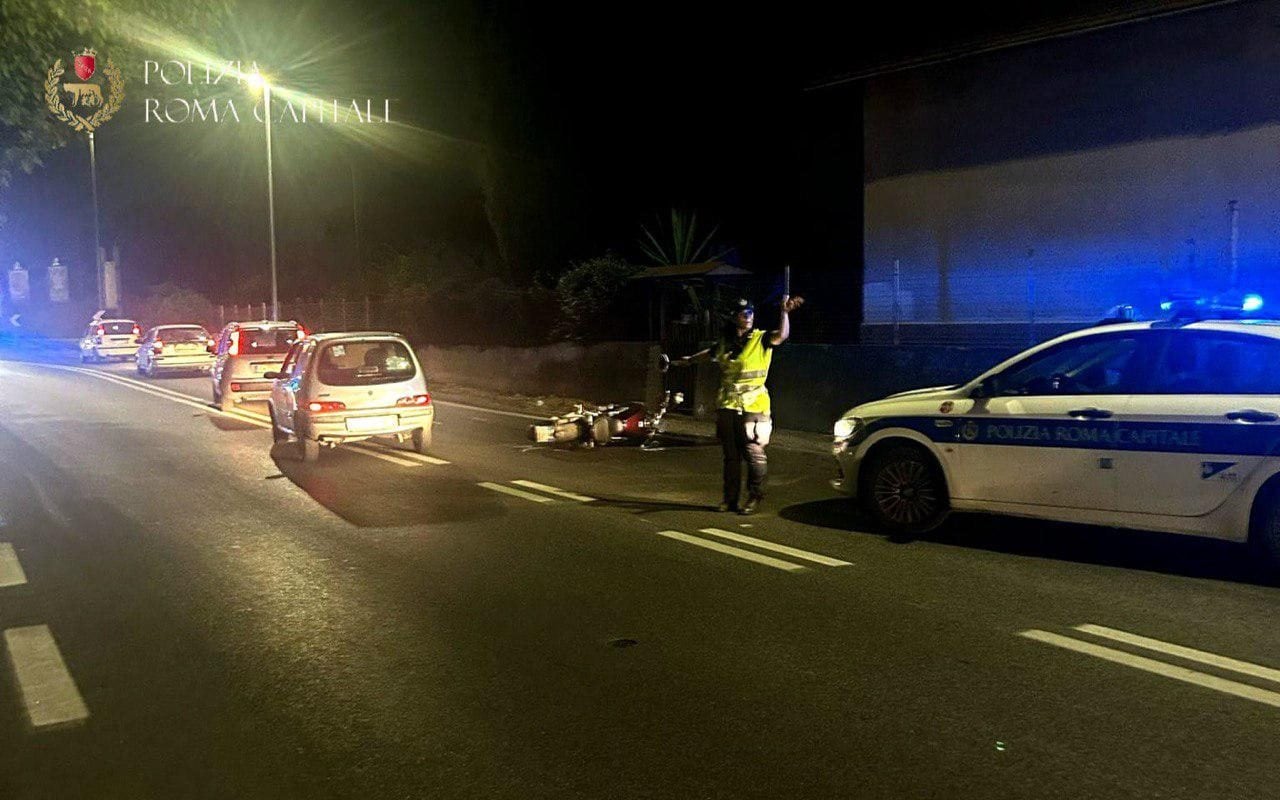La foto dell’incidente in via Trionfale.