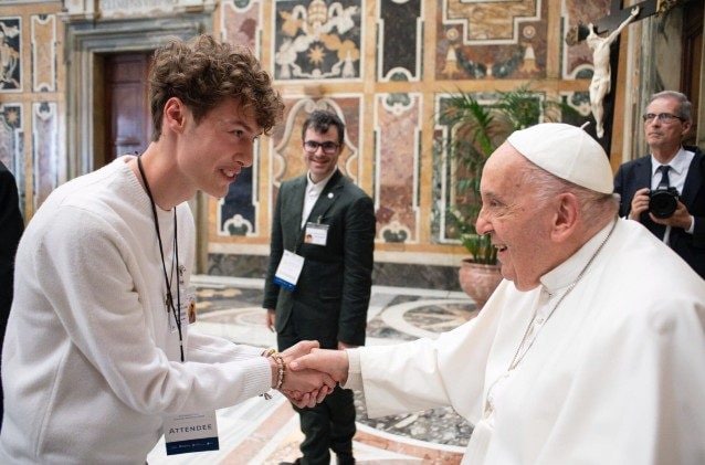 Nicola insieme a Papa Francesco
