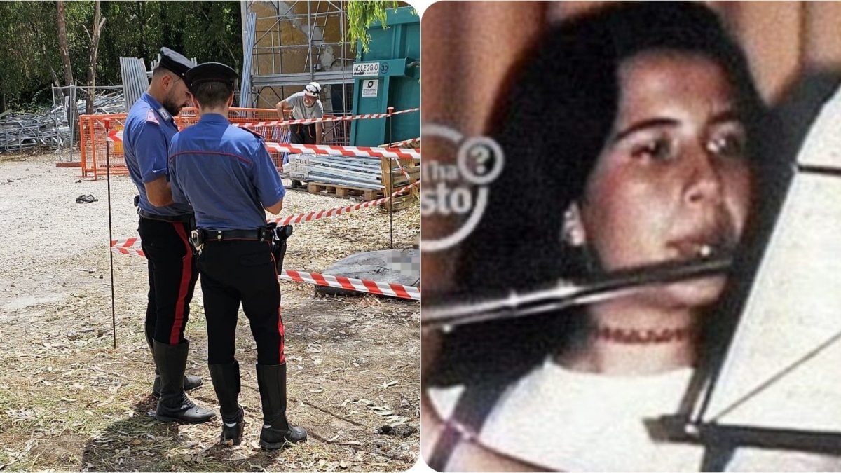 A sinistra il luogo in cui sono state ritrovate le ossa al San Camillo, a destra Emanuela Orlandi.