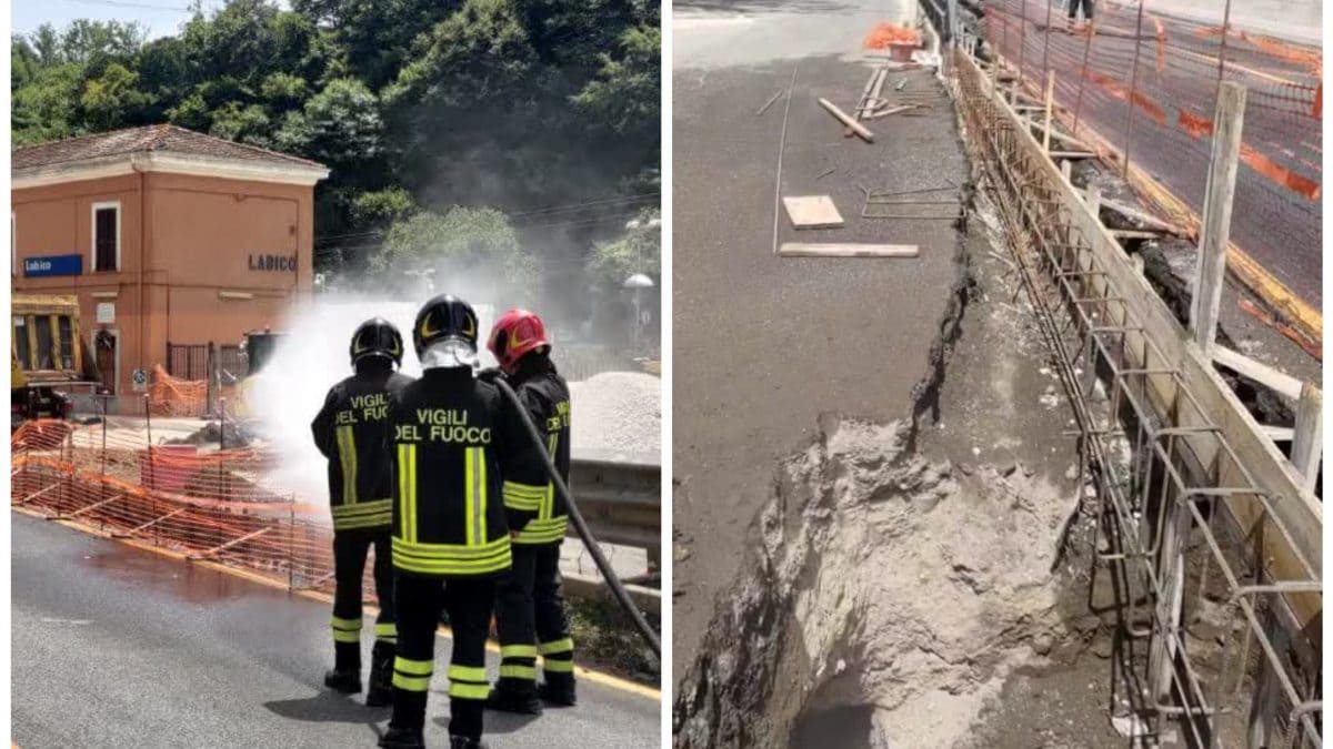 La fuga di gas in via Casilina