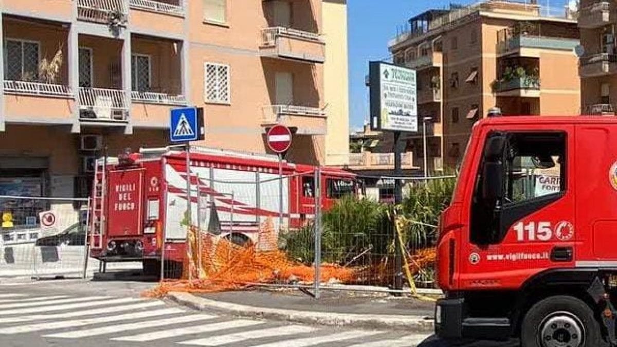 Il tratto di largo Gregorio XIII dove c’è stata la fuga di gas