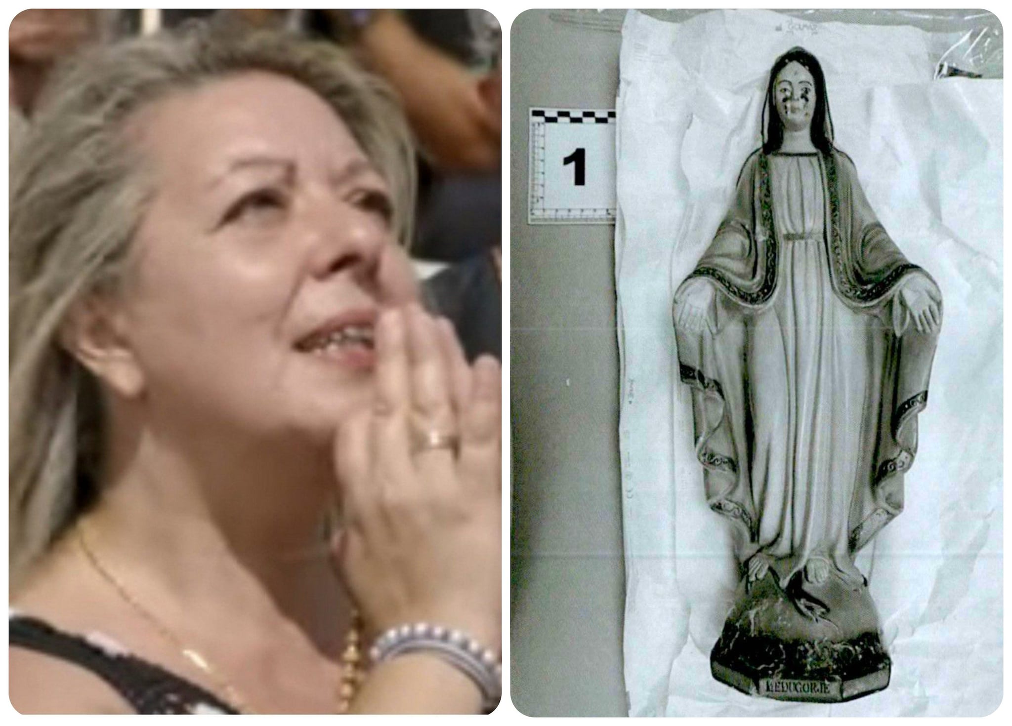 Madonna di Trevignano, la consulente di Gisella Cardia contro Giardina: "Sulla statua anche DNA di ignoti"