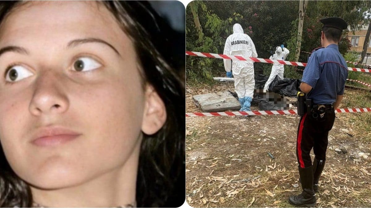 A sinistra Emanuela Orlandi, a destra il ritrovamento delle ossa al San Camillo.