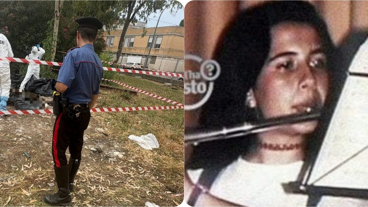 A sinistra una foto dal momento del ritrovamento al San Camillo, a destra Emanuela Orlandi.