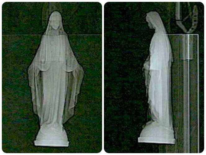 La Tac sulla statua della Madonna di Gisella Cardia