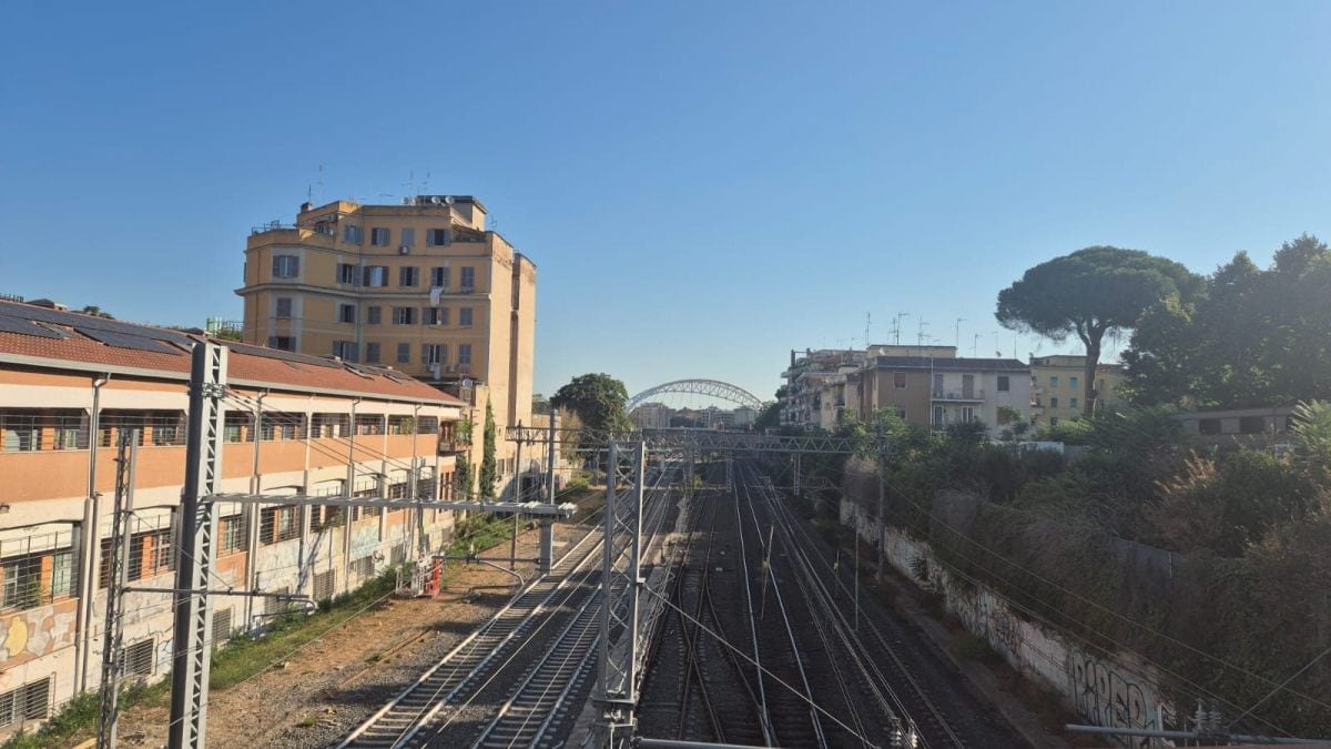 I lavori in corso sul ponte Giulio Rocco.