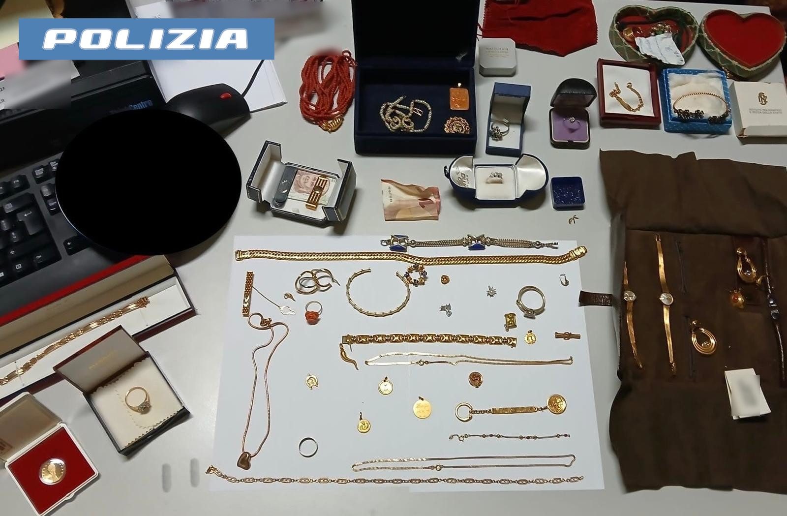 I gioielli d’oro rubati