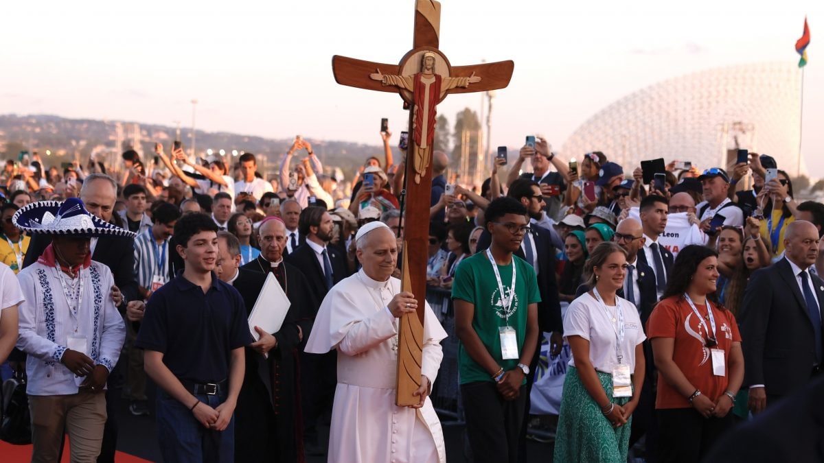 Il Papa al Giubileo dei Giovani a Tor Vergata (Lapresse)