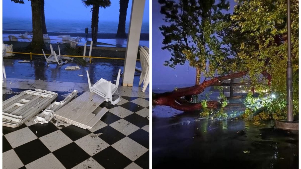 Danni a cose sul Lago di Bolsena e un albero caduto nei pressi del Lago di Bracciano (Foto Meteo Lazio)