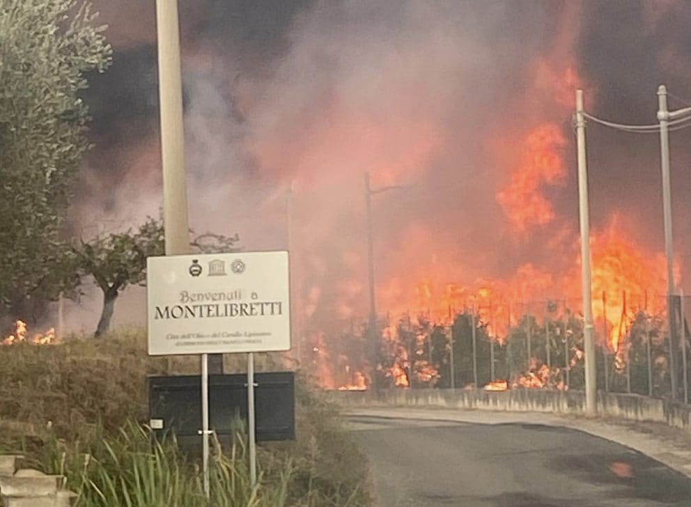 Montelibretti, foto da Anvvfc Montelibretti – OdV – Protezione Civile.