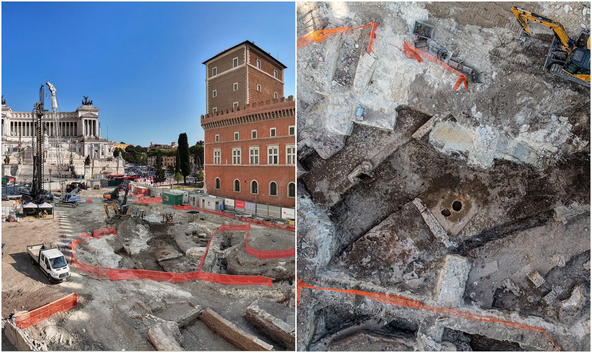 Scavi della Metro C: archeologia in corsa a Piazza Venezia, tesori riemersi prima dei treni Scavi della Metro C: archeologia in corsa a Piazza Venezia, tesori riemersi prima dei treni