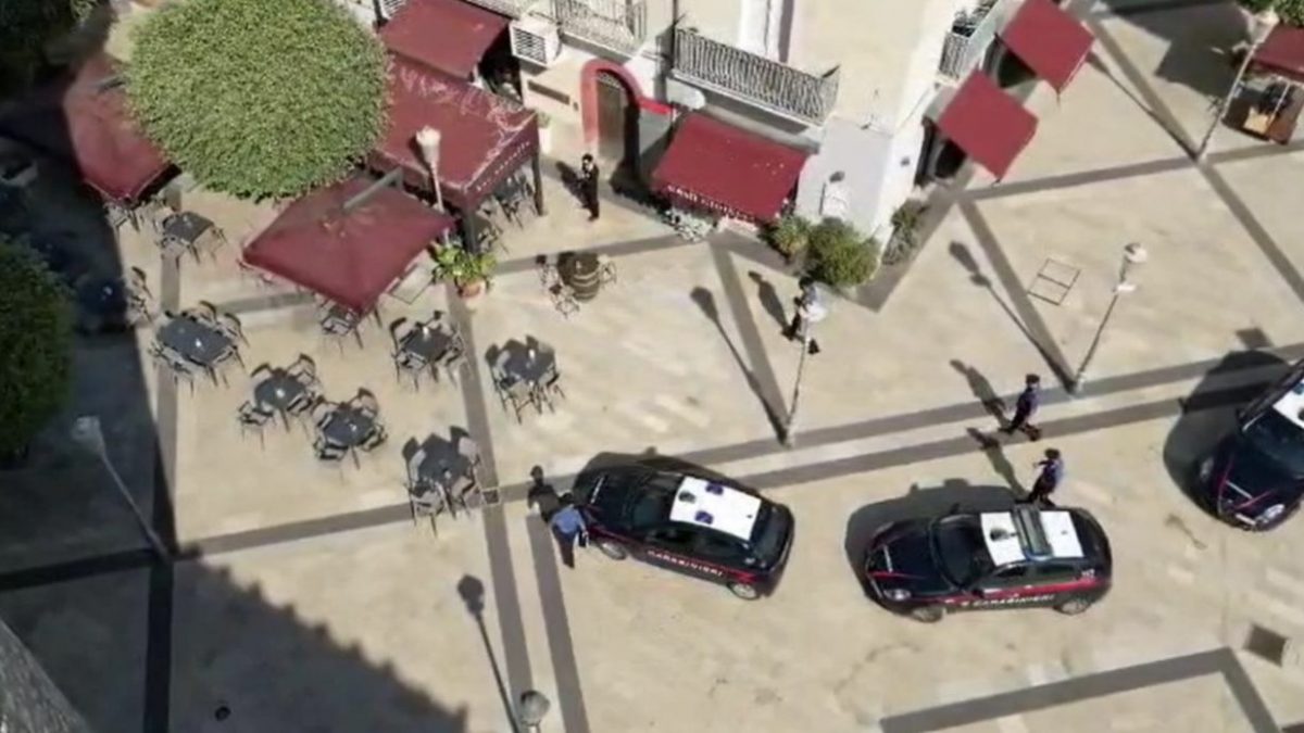 Una delle immagini dell’arresto di Del Vecchio a Barcellona.