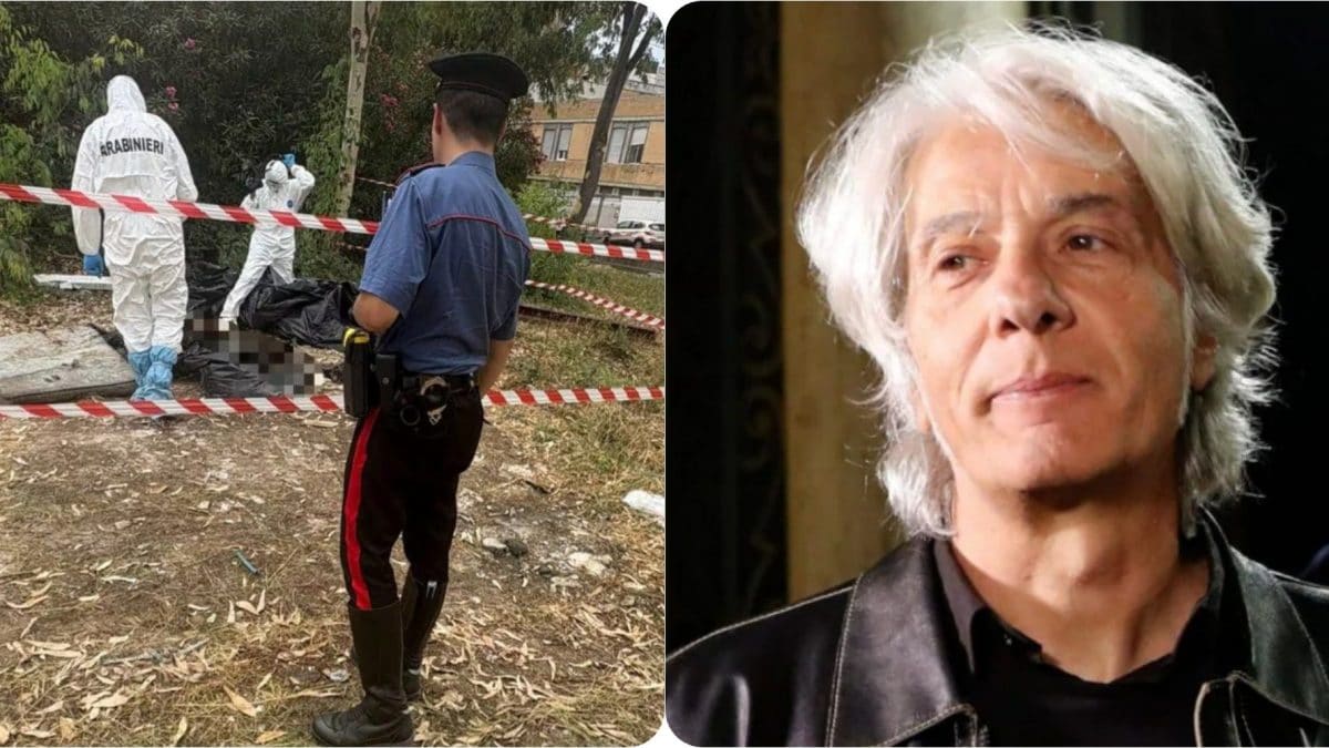 A sinistra una foto dal momento del ritrovamento al San Camillo, a destra Pietro Orlandi.