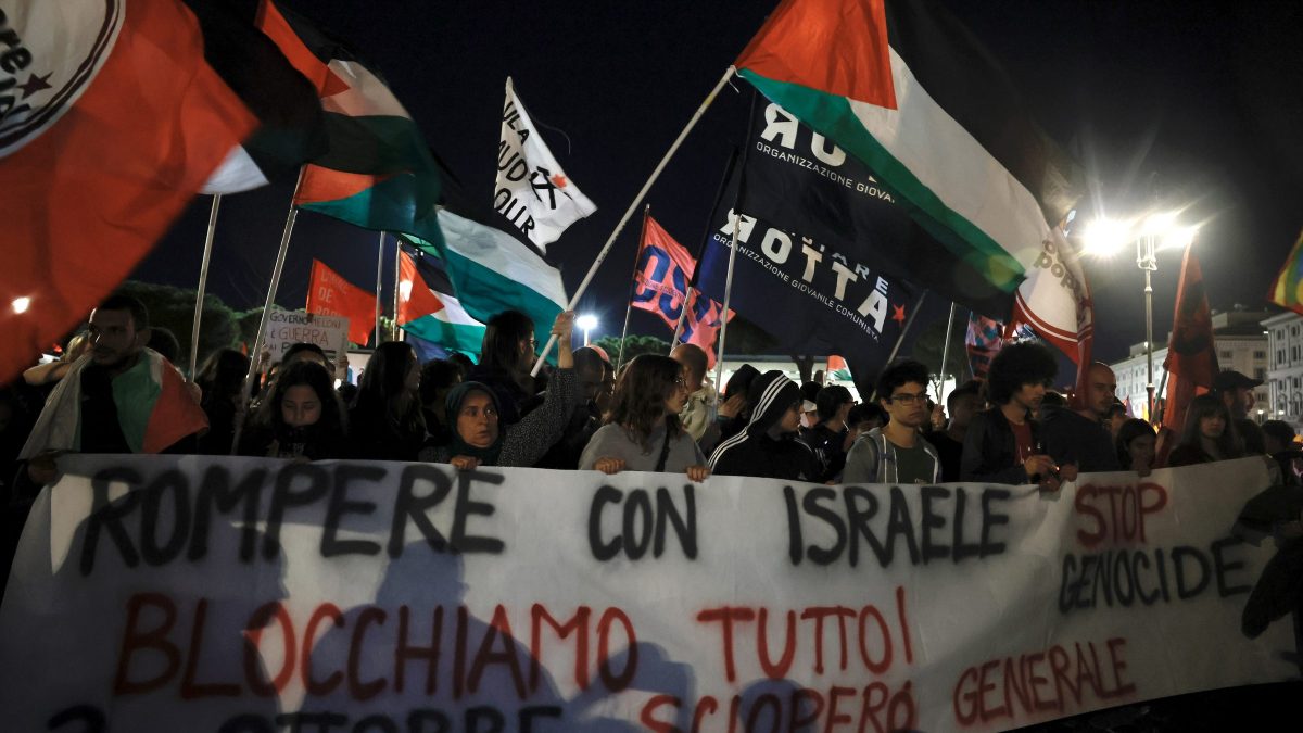 La manifestazione partita da Termini.