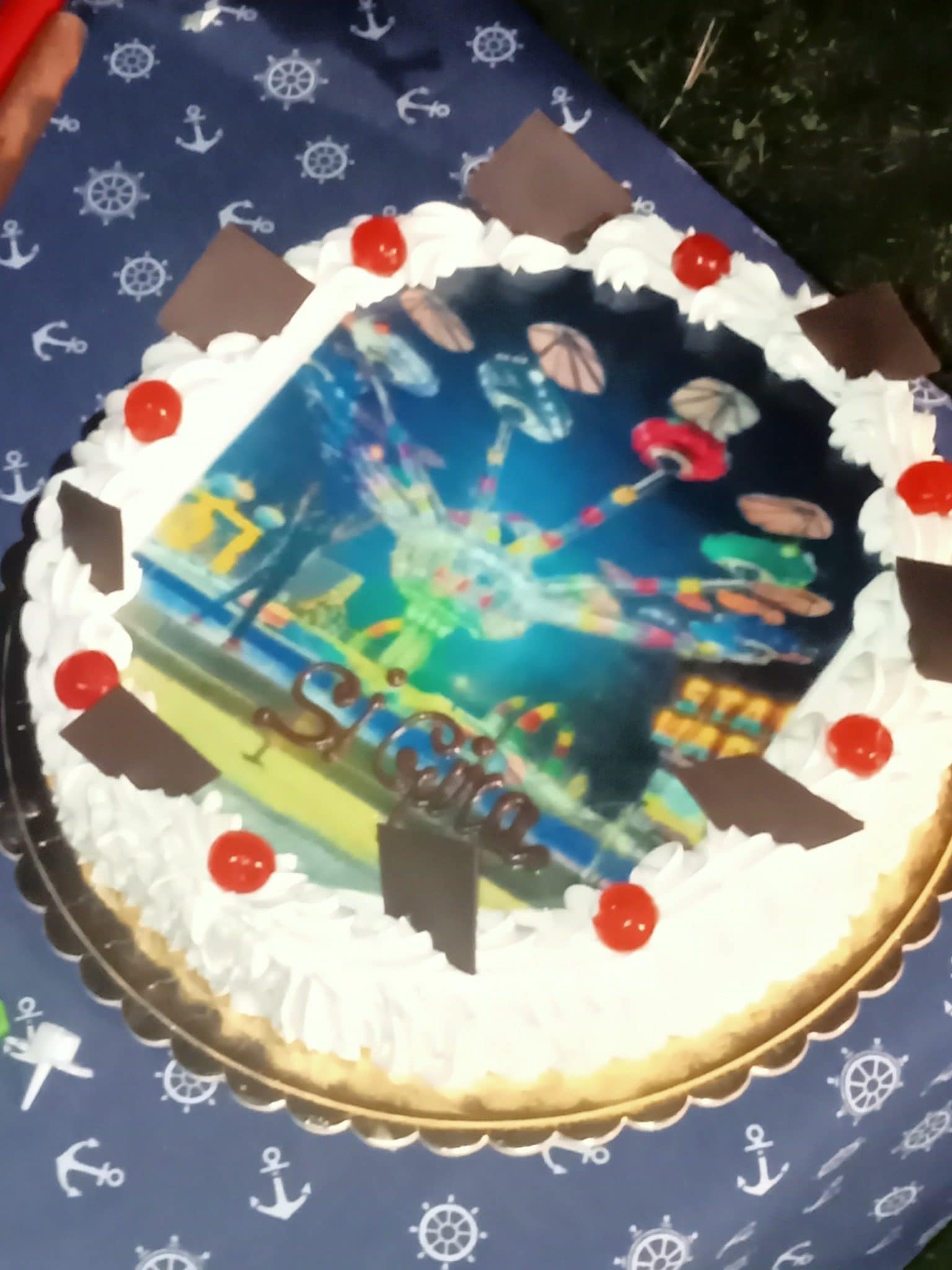 La foto della torta per i 65 anni di Stefano Luigi Cena.