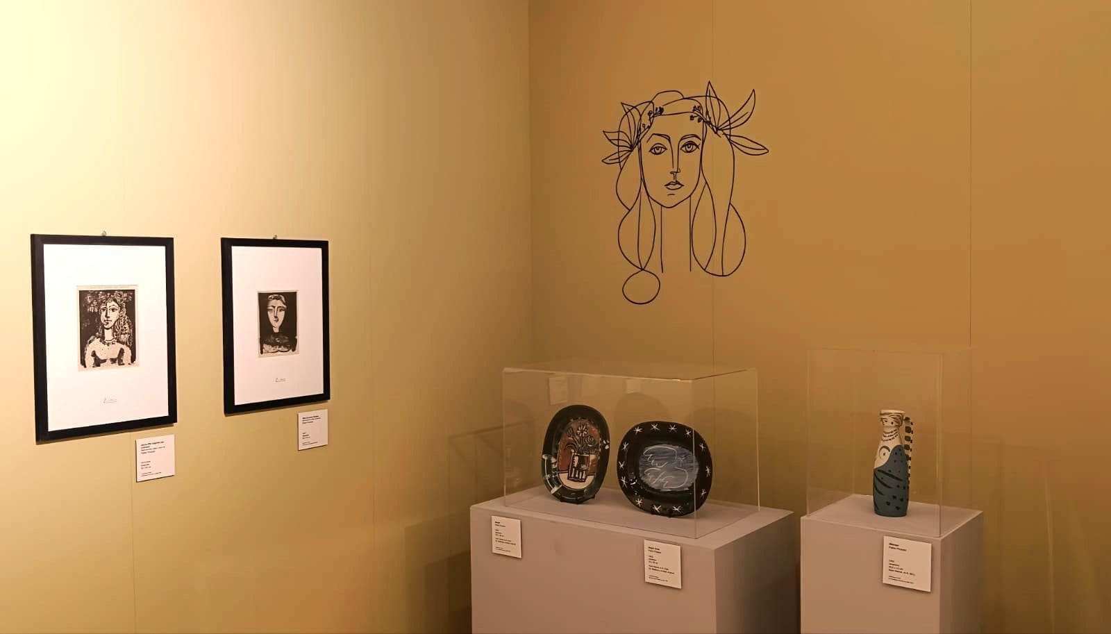 Opere esposte alla mostra di Picasso.