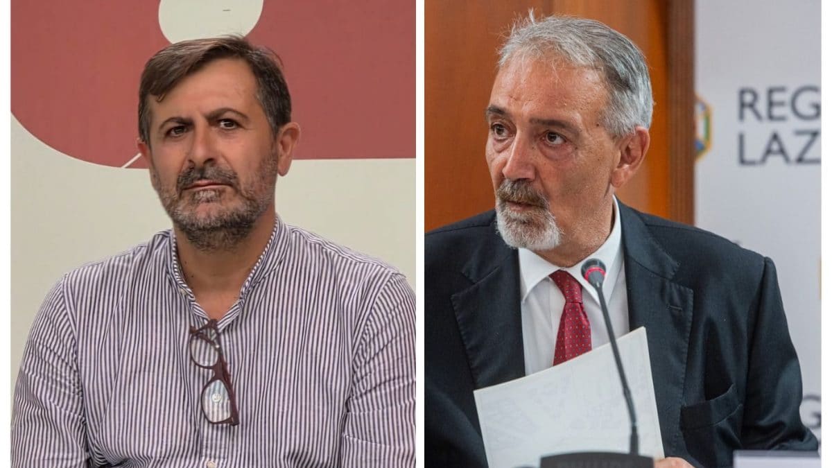 Il consigliere Massimiliano Valeriani e il presidente della Regione Lazio Francesco Rocca