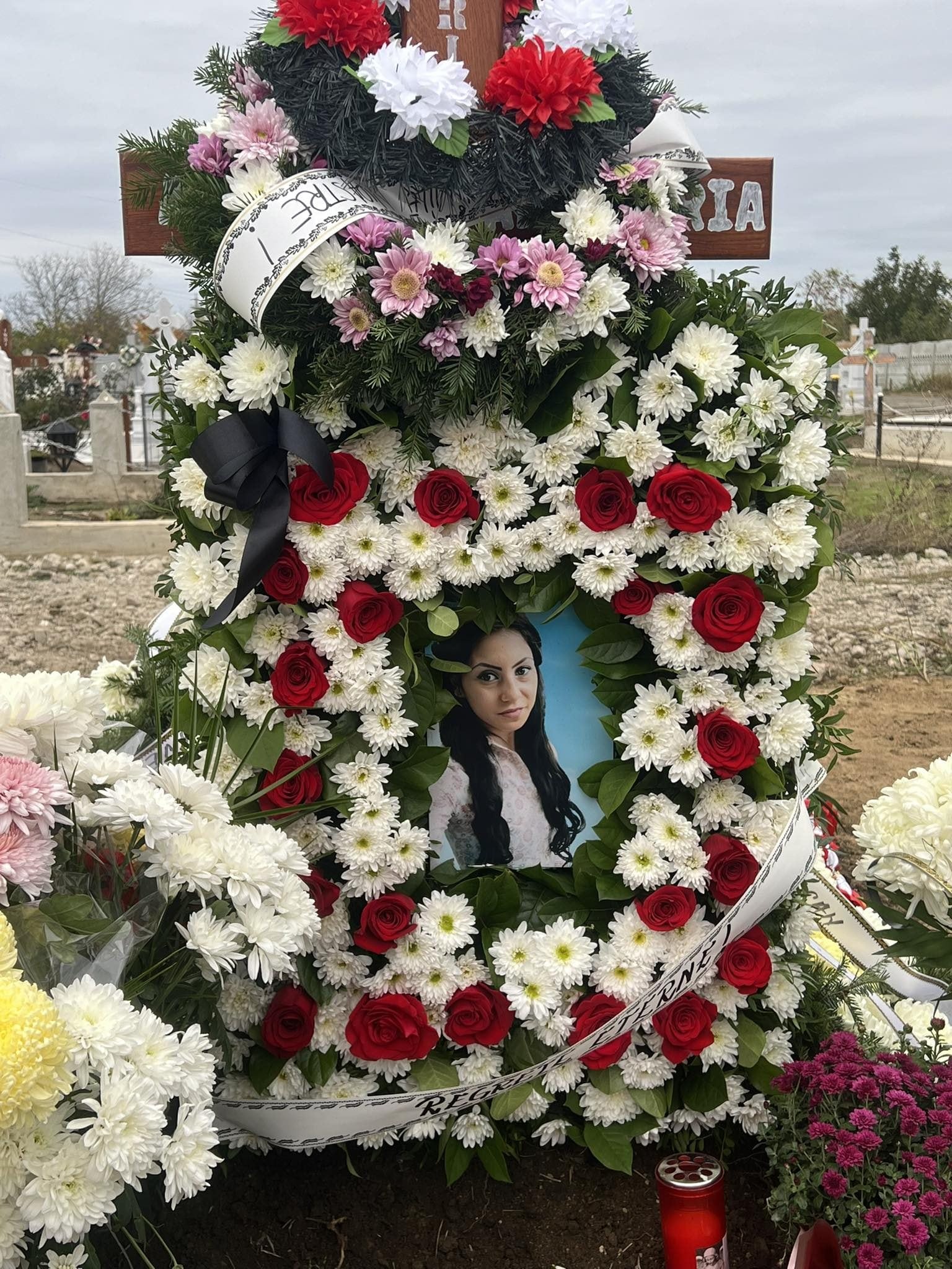 I funerali da Ana Maria Andrei.