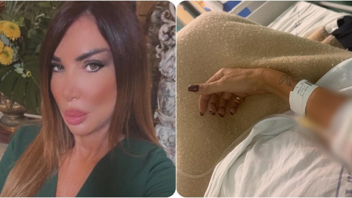 La giornalista Barbara Castellani, a destra la foto condivisa dall’ospedale.