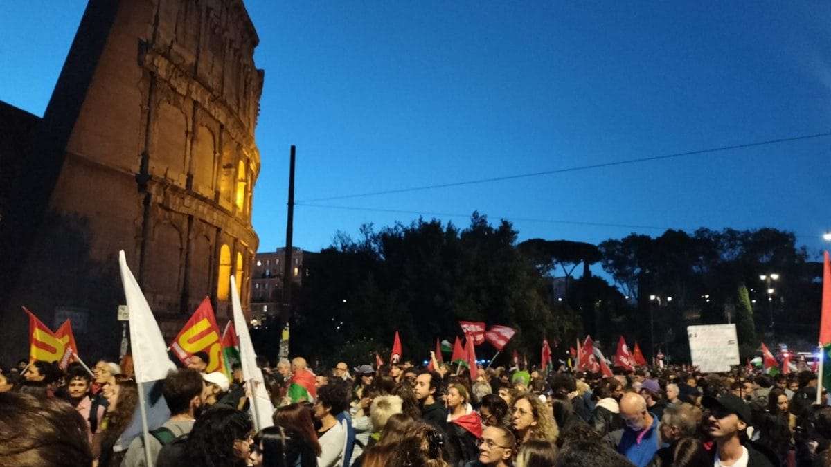 La manifestazione per Gaza e la Freedom Flotilla oggi a Roma