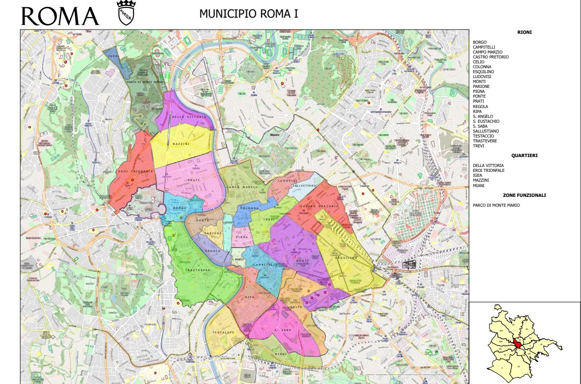 La nuova mappa del Municipio I