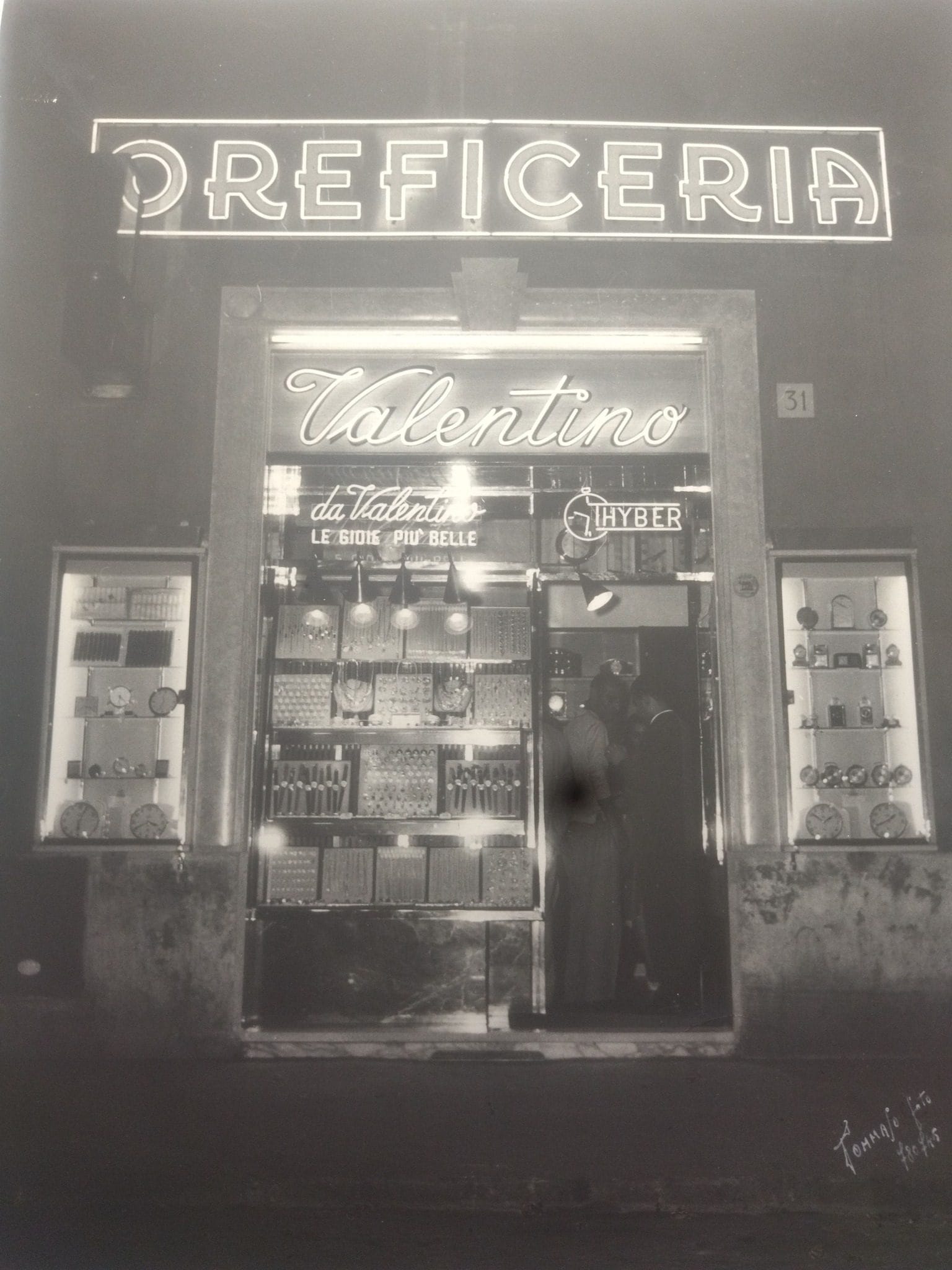 La foto dell’oreficeria storica condivisa da Bruno Valentino.