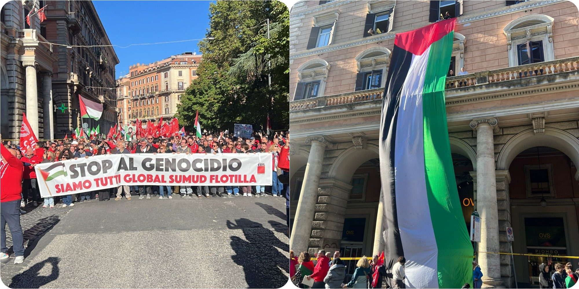 La manifestazione partita a piazza Vittorio.