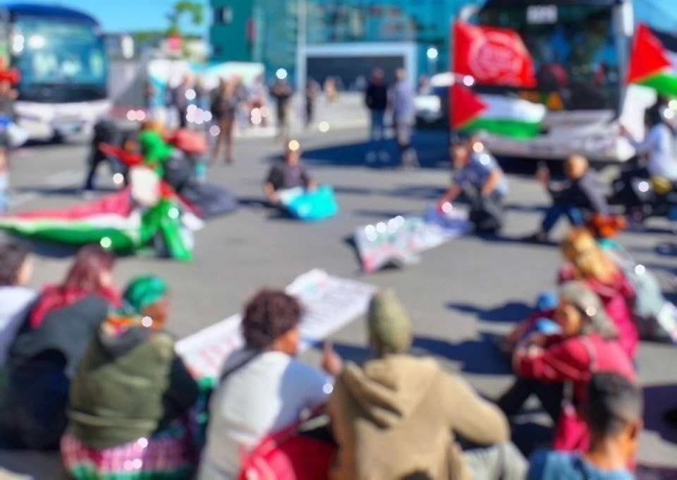 La stazione Tiburtina bloccata.