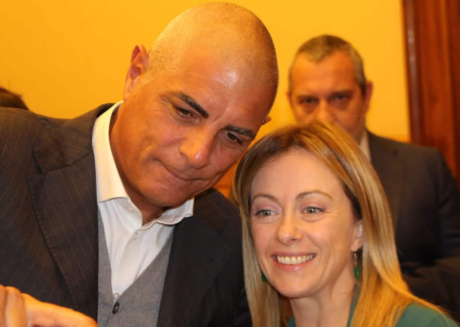 Giovanni Libanori con Giorgia Meloni
