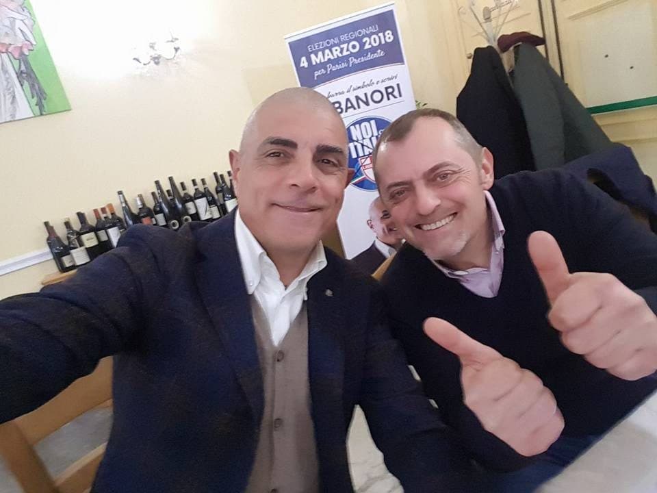 Libanori e Di Cocco durante la campagna elettorale per le Regionali 2018