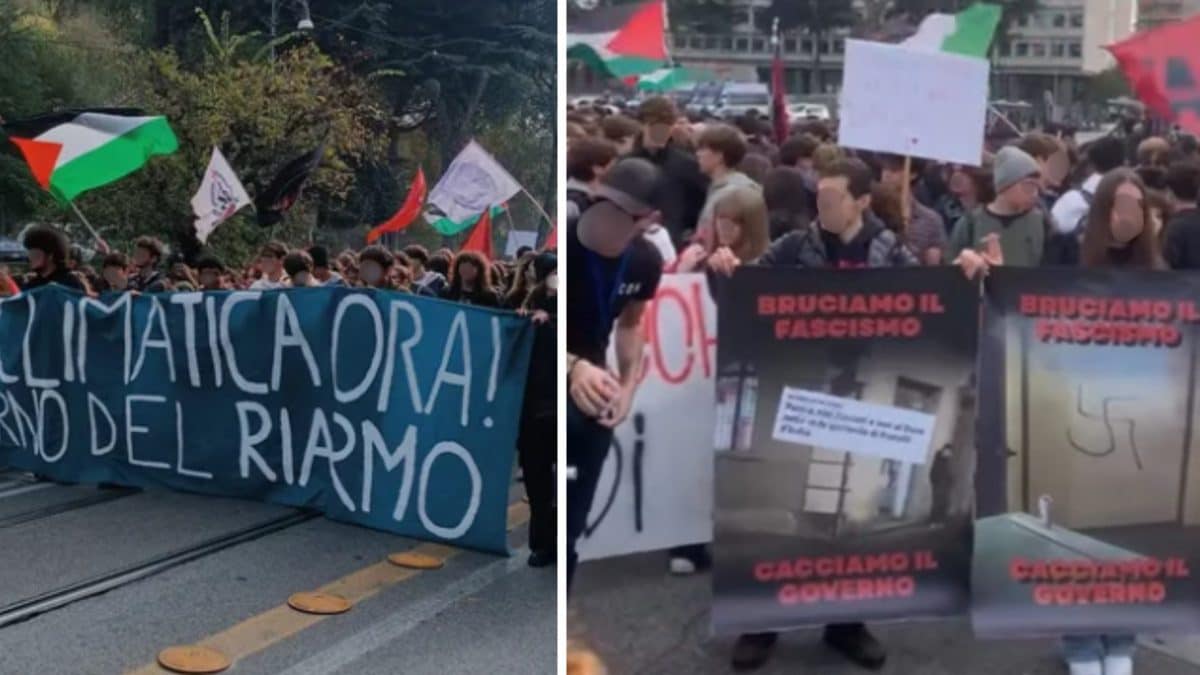 Il corteo dello Sciopero climatico e studentesco di Roma (Foto da Instagram)