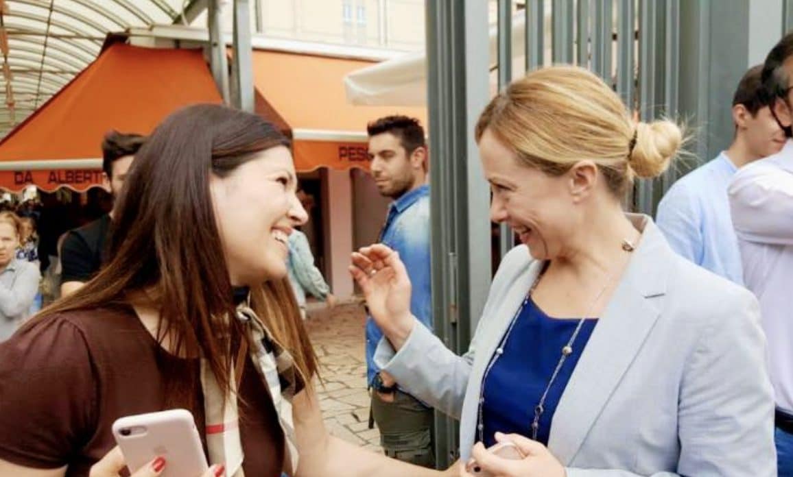 Nausica Cangini con Giorgia Meloni