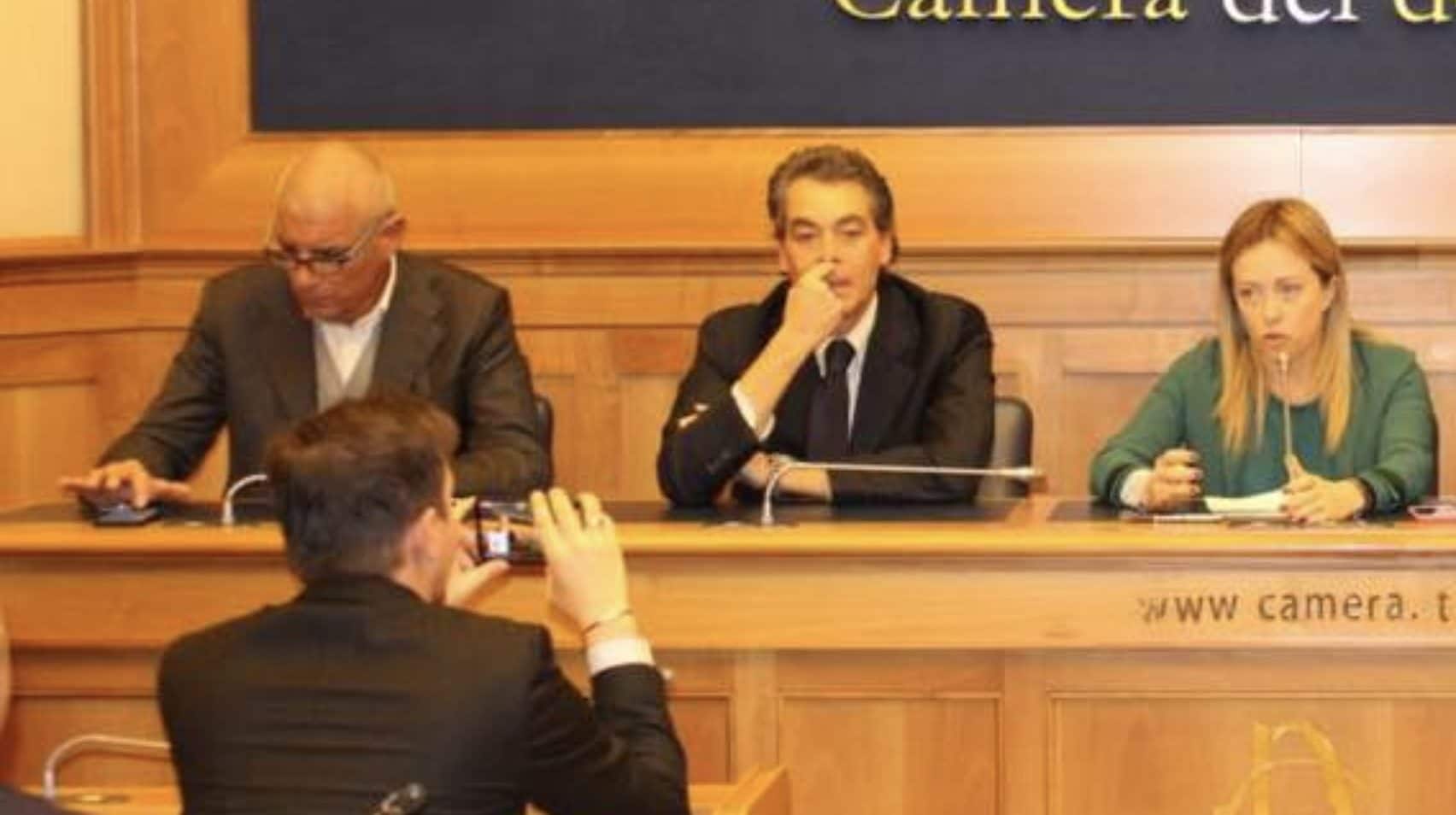 Maselli e Libanori con Giorgia Meloni, all’annuncio del loro ingresso i Fratelli d’Italia