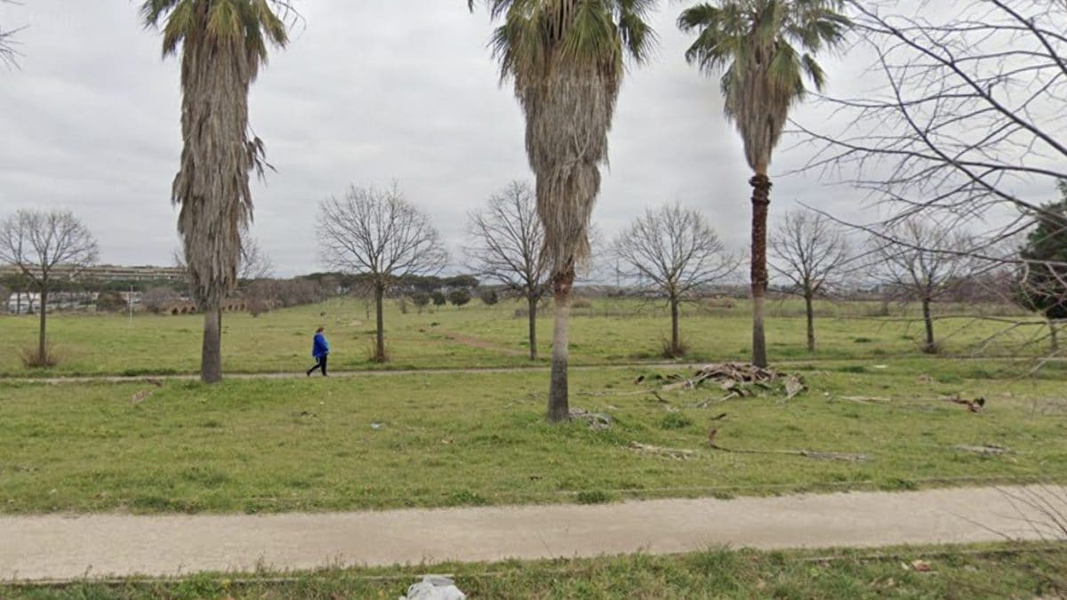 Il parco di Tor Tre Teste, foto da Google Maps.