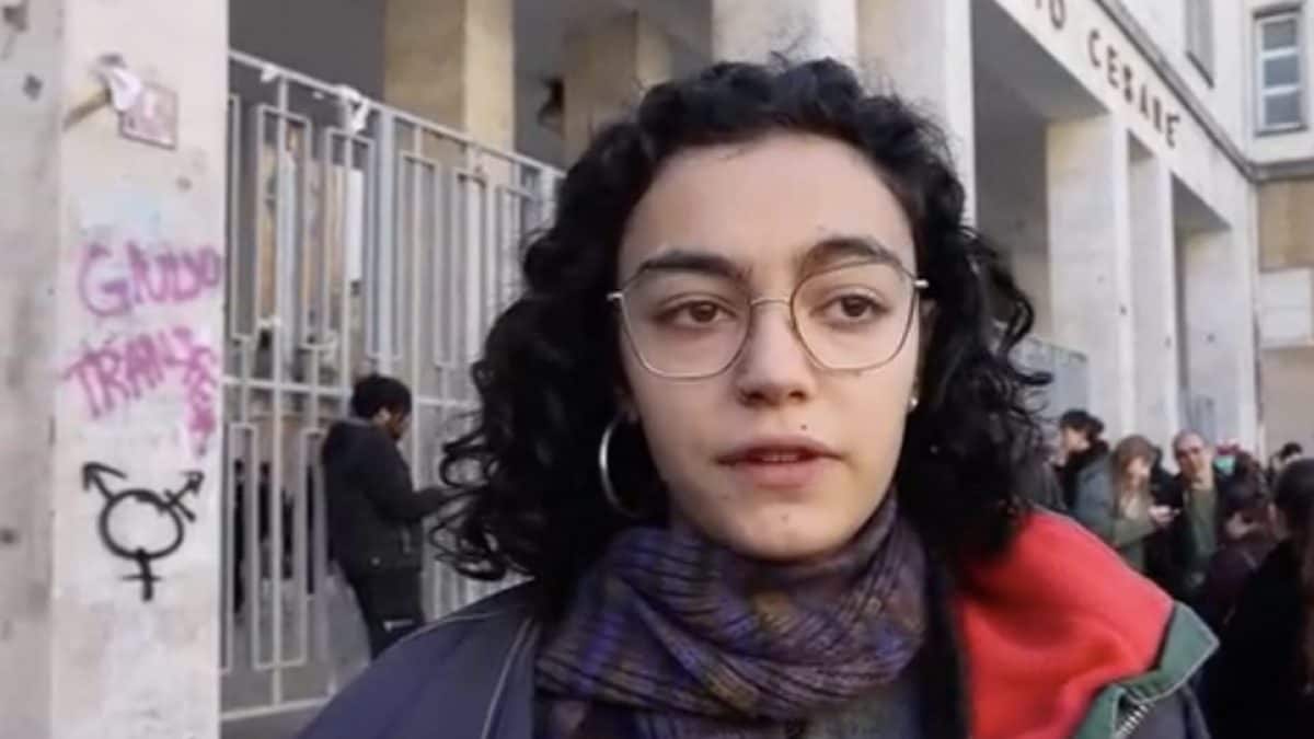 La studentessa del liceo Giulio Cesare.