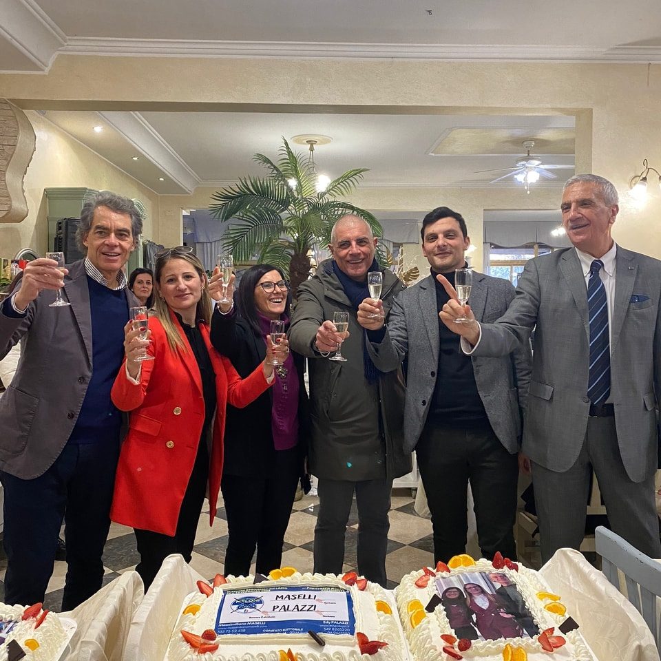 Ciocchetti, Maselli e Libanori durante la campagna elettorale dell’assessore della Regione Lazio