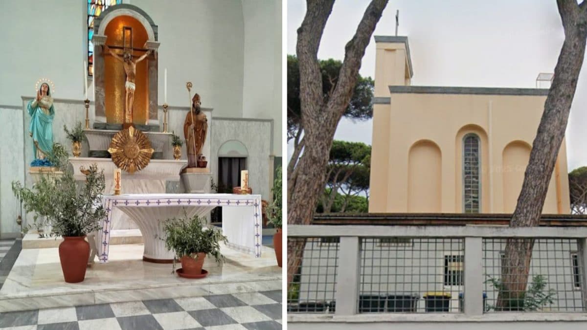 La chiesa di San Nicola di Bari a Ostia (Foto da Google Maps)