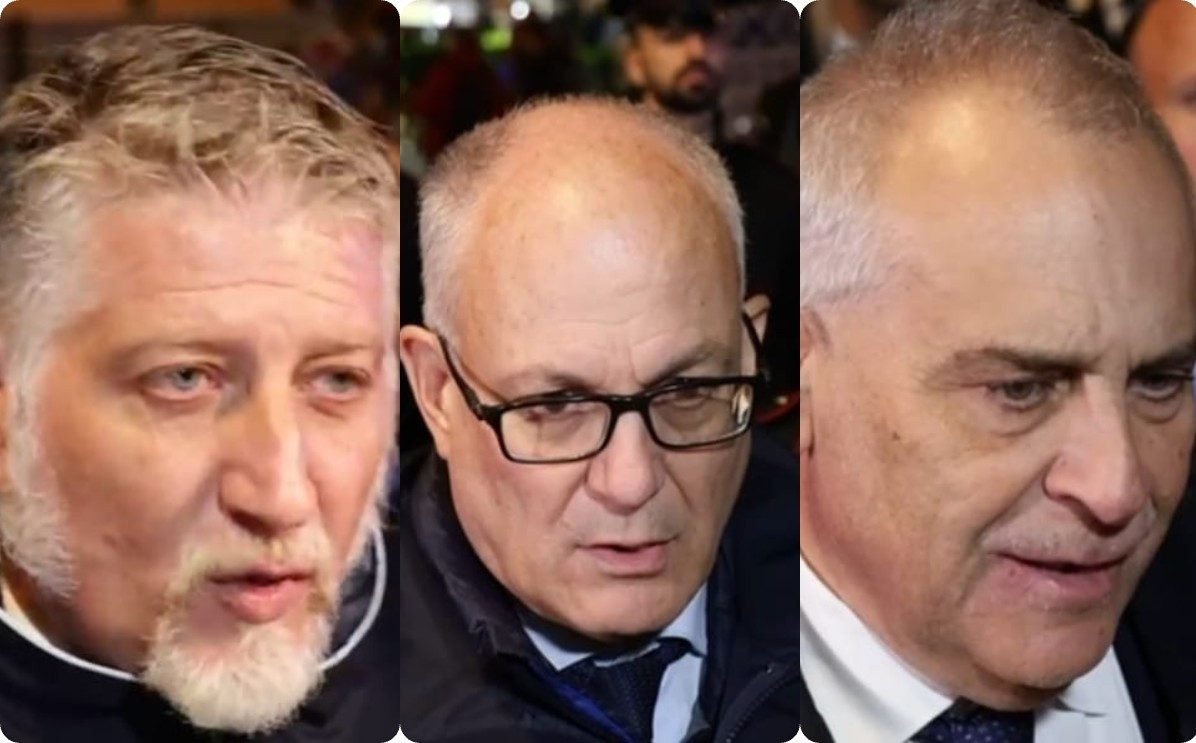 Il ministro Giuli, il sindaco Gualtieri e il prefetto Giannini.