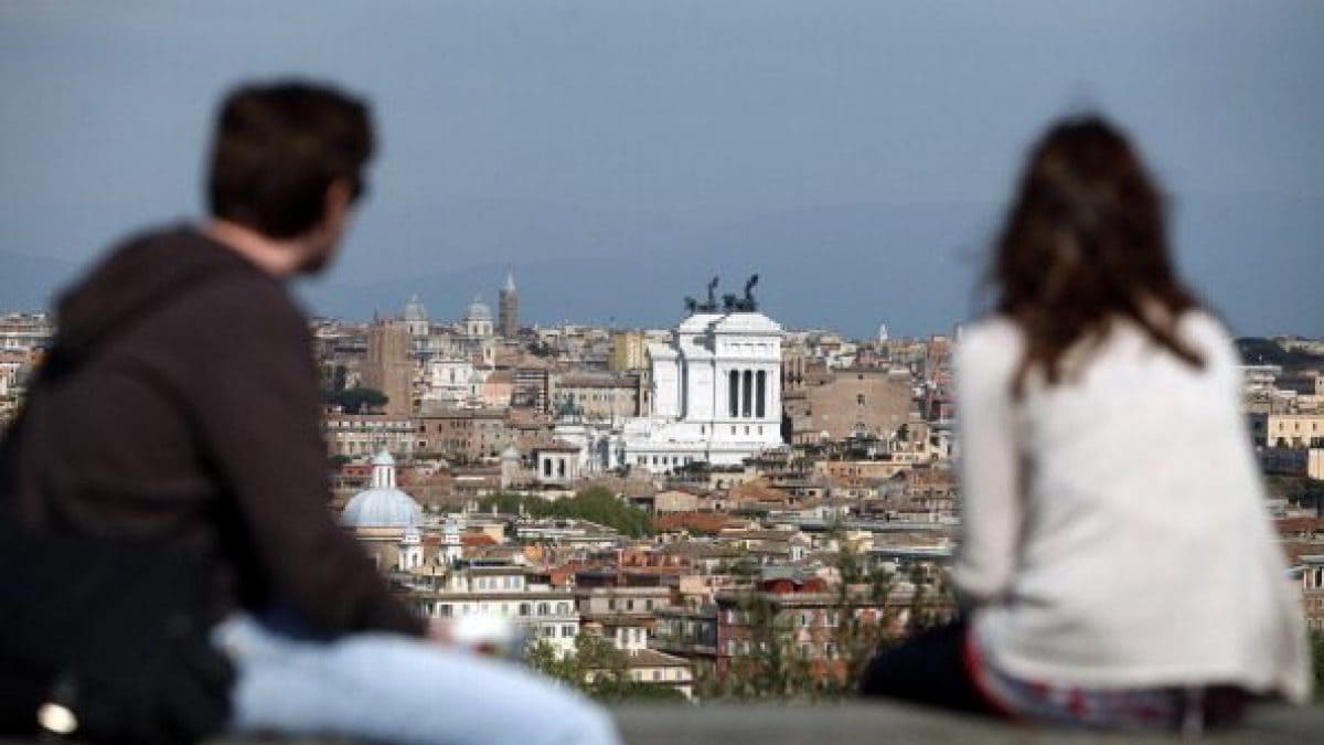 Veduta di Roma dal colle Gianicolo