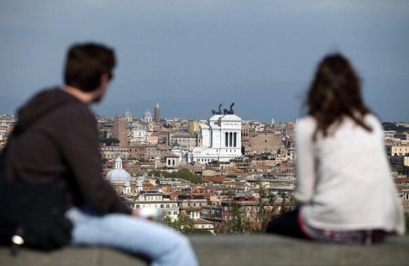 Veduta di Roma dal colle Gianicolo