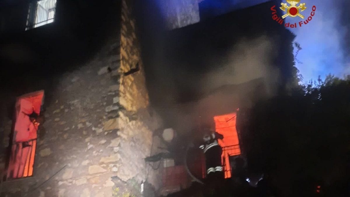 L’incendio nell’appartamento a Gavignano