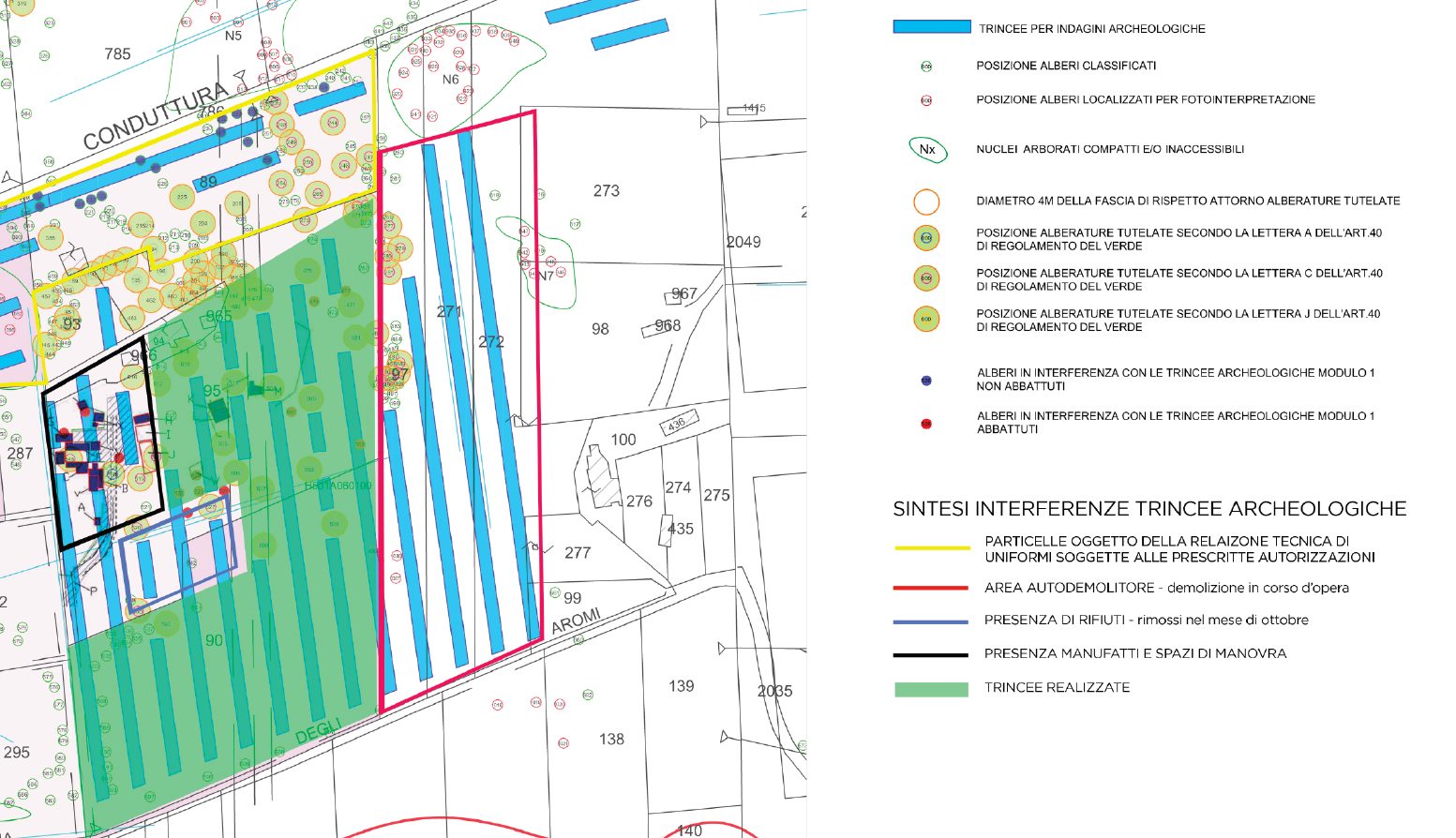 Lo stato dei lavori di indagine archeologica per la costruzione del nuovo stadio della Roma. Dal primo allegato alla comunicazione di AS Roma Srl alla Soprintendenza