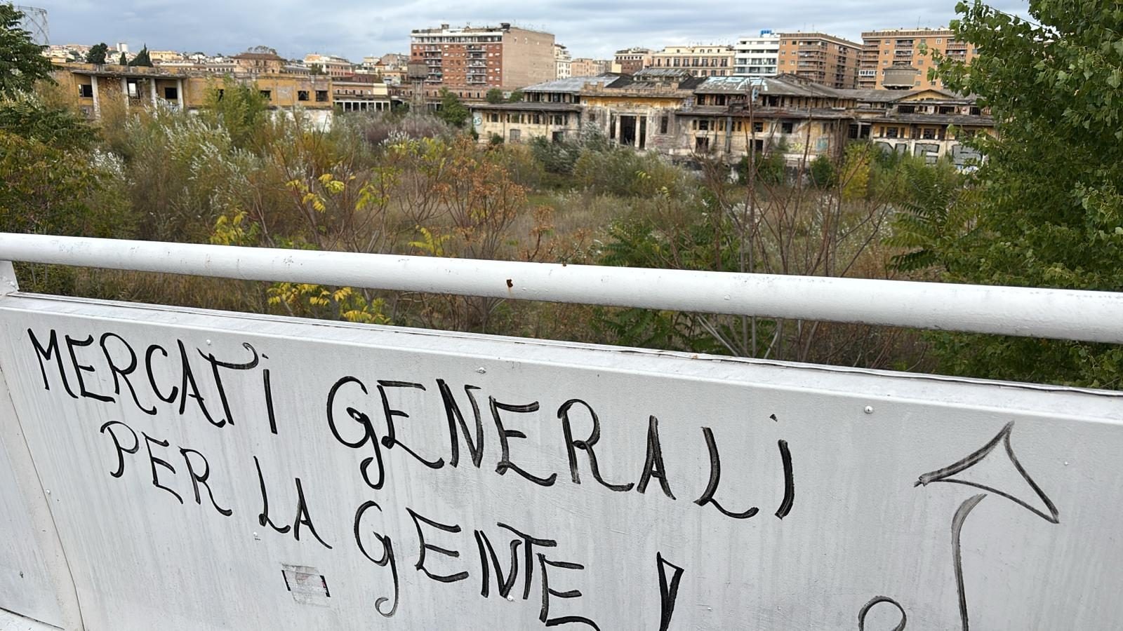 La protesta dei residenti.