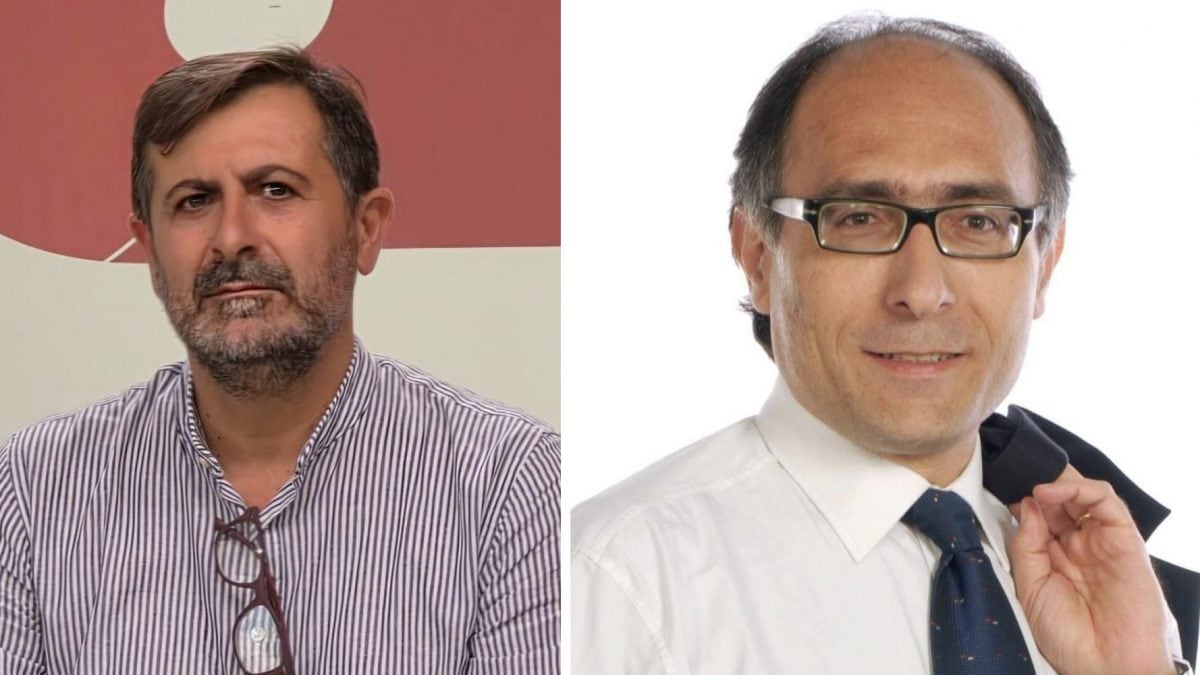 Il consigliere regionale del PD Massimiliano Valeriani e il consigliere di Fratelli d’Italia Enrico Tiero