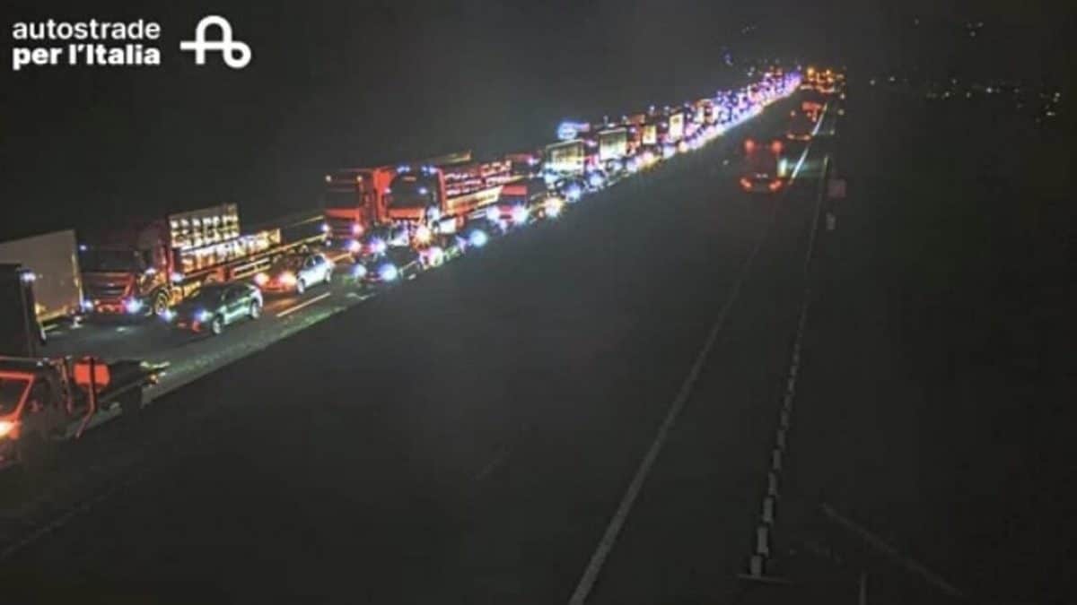 Frame dalla webcam di Autostrade per l’Italia