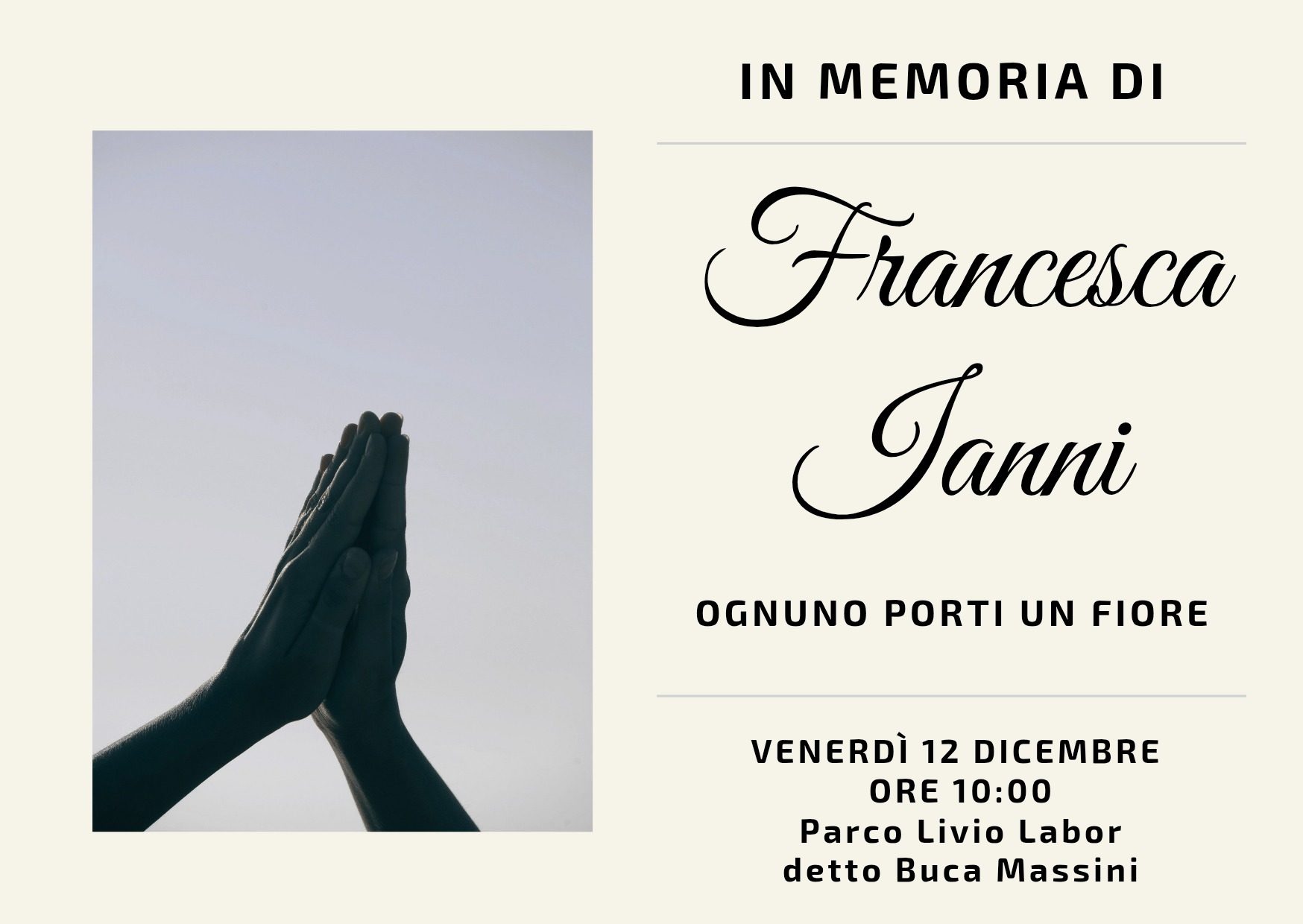 L’immagine condivisa nel gruppo di quartiere.